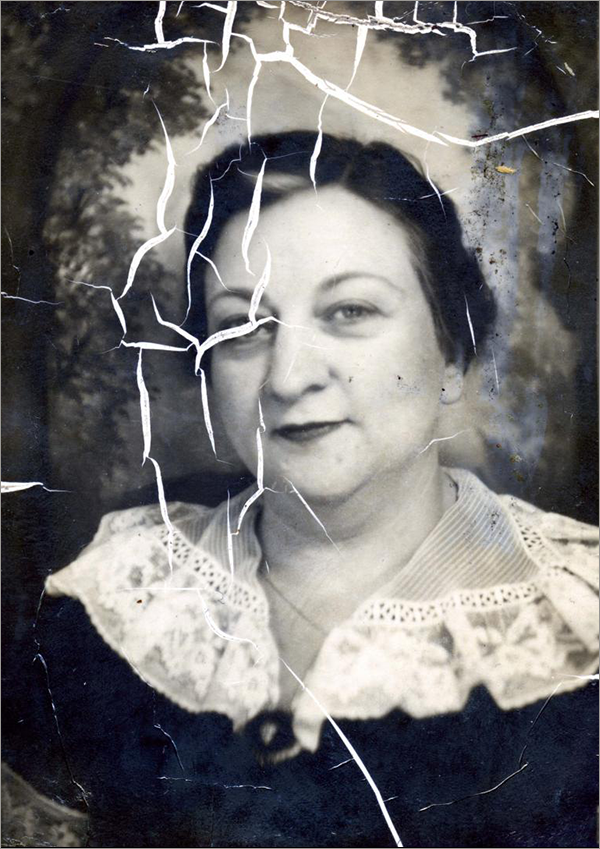 Design School Project: Retouched Old, Damaged Photograph
